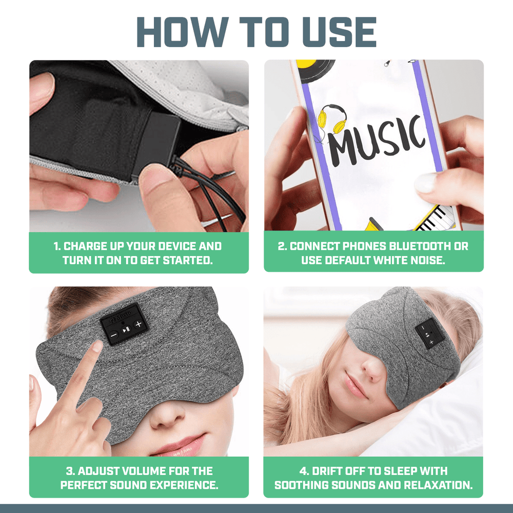 Smart Bluetooth Band Eye Mask