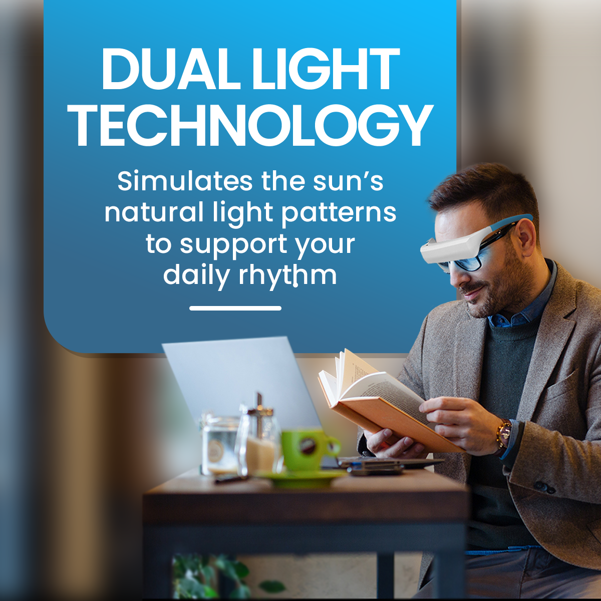 Dual Blue Light Therapy Glasses