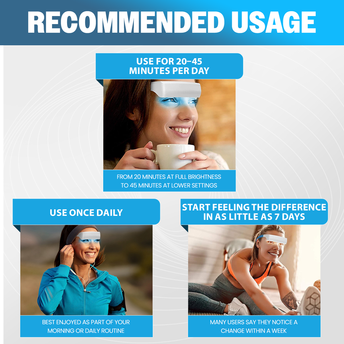 Dual Blue Light Therapy Glasses