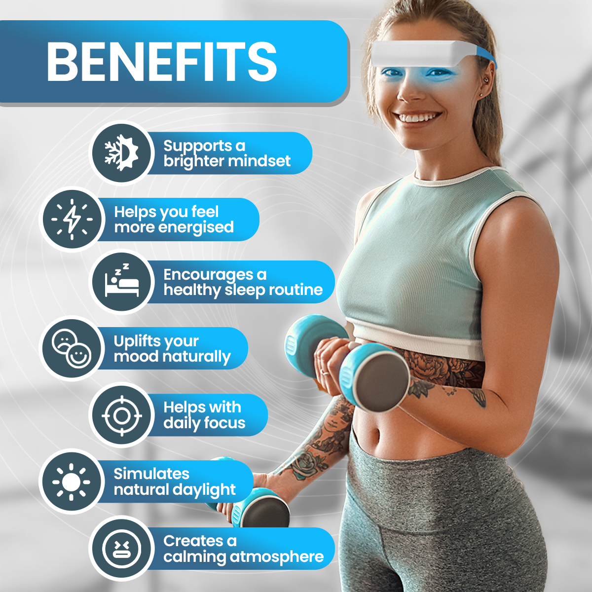 Dual Blue Light Therapy Glasses