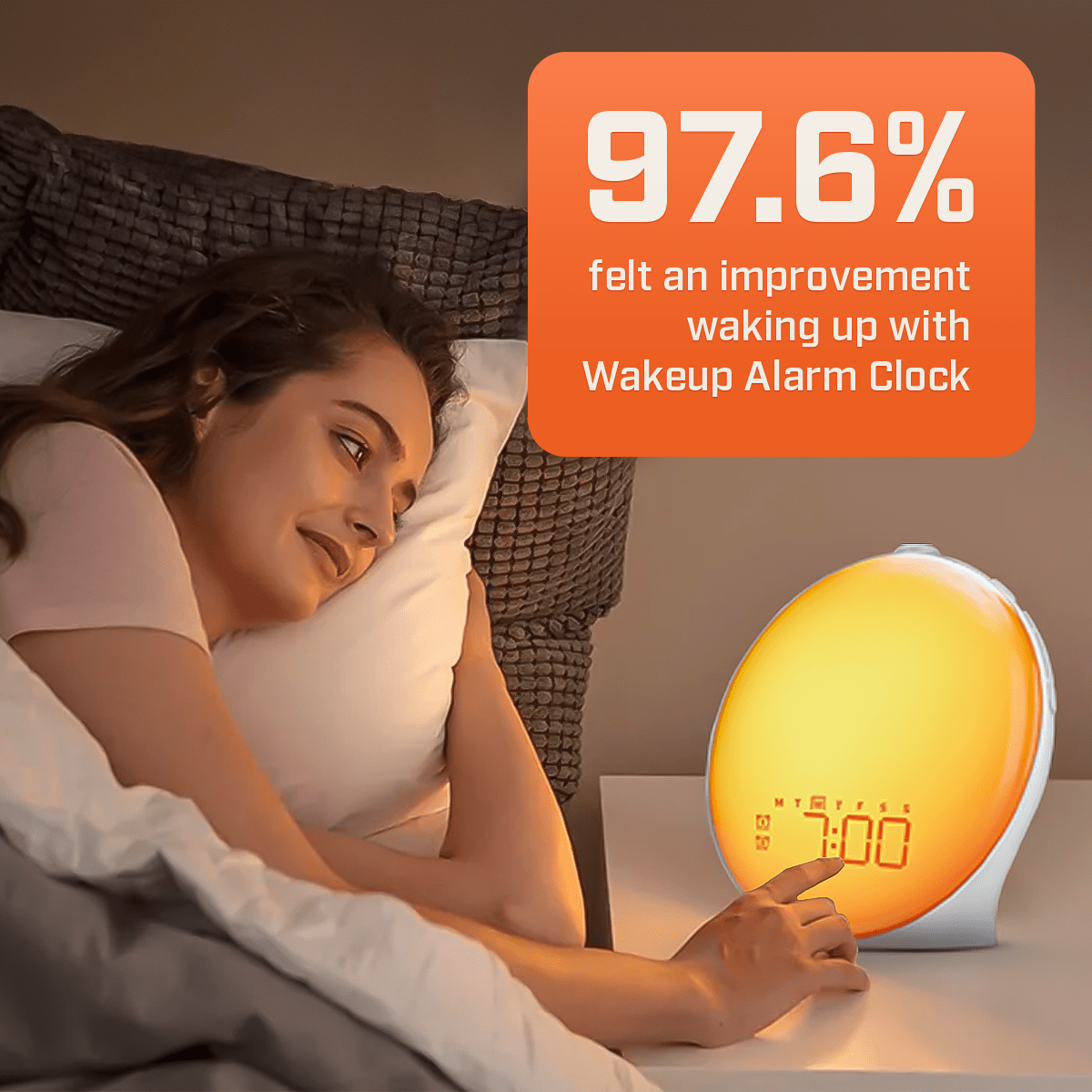 Smart Wi-Fi Wake Up Sunrise Alarm Clock