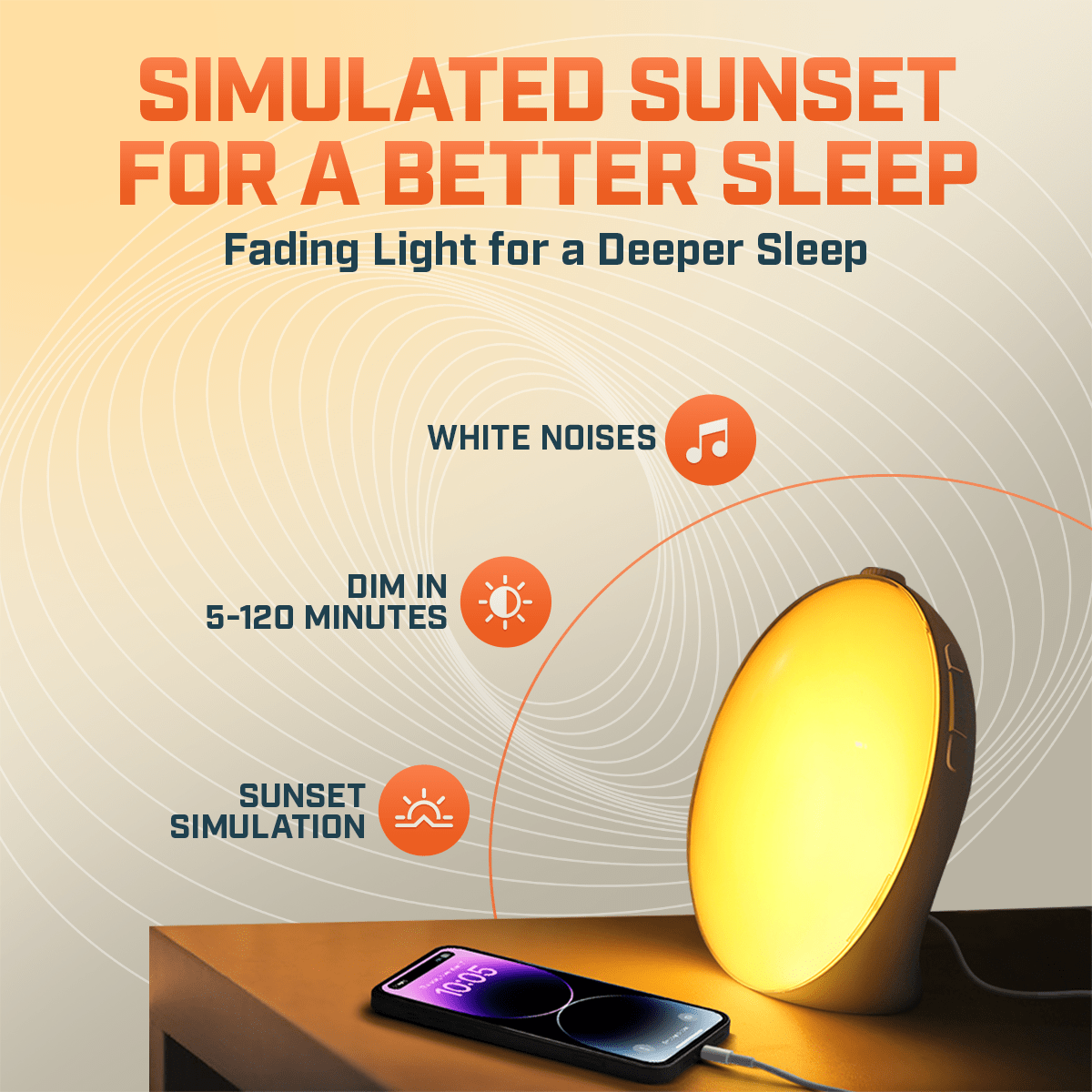 Smart Wi-Fi Wake Up Sunrise Alarm Clock